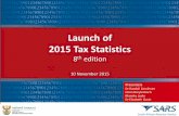 Launch of 2015 Tax Statistics - sars.gov.za · Mail and Guardian, 12 March 2015 “The levels of corporate income tax (CIT) collected by the South African Revenue Service (SARS) are
