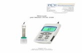 manual pH meter PCE-228 - industrial-needs.com * pH : 0 to 14.00 pH, mV ( ORP ) : آ± 1999 mV. * pH measurement