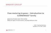 Flow metering in gases – Introduction to COMBIMASS® family · Basics of Thermal Dispersion Technology Technical Basics 3 flow no flow heated sensor reference sensor The principle: