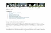 Alaska State Museums Bulletin 80 · American Museum of Natural History, Draper Museum of Natural History, and the Biltmore Estate. For historic taxidermy specimens in three museums