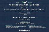 Draft Construction and Operations PlanVolume III Text Vineyard Wind Project Submitted by Vineyard Wind LLC ... Sea turtle and pelagic fish sensory biology: Developing techniques to
