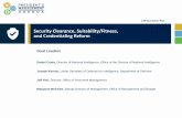Security Clearance, Suitability/Fitness, and …...Security Clearance, Suitability/Fitness, and Credentialing Reform Daniel Coats, Director of National Intelligence, Office of the