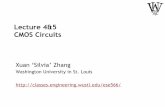 Lecture 4&5 CMOS CircuitsLecture 4&5 CMOS Circuits . Worst-Case V OL 2 . Outline Combinational Logic (Delay Analysis) Sequential Circuits Memory 3 . RC Delay • Lumped Model – C