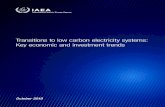Transitions to low carbon electricity systems: Key ... · Transitions to low carbon electricity systems: Key economic and investment trends The electricity sector may act as a catalyst