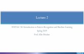 Lecture 2 - UCLA Statisticsakfletcher/stat261_2019/Lectures/02_Lecture.pdf · 02 − 𝑥 2 2𝜎 12 + 1 2 ln 𝜎 1 2 𝜎 0 2 ML estimate: 𝑦 = 1 ⇔𝐿𝑥≥0 ⇔𝑥> 𝑡