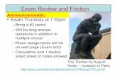 Exam Review and Friction - University of Coloradojcumalat/phys1110/lectures/Lec11.pdf · Exam Review and Friction • Exam Thursday at 7:30pm – Bring a #2 pencil ... Clicker question