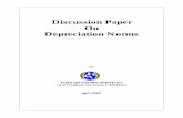 Discussion Paper On Depreciation Norms · Discussion Paper on Depreciation Norms Confidential Page 4 19/04/00 2. BACKGROUND 2.1 Introduction Depreciation is an allowable expense (under