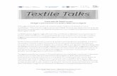 Textile Talks@Fablab Venezia Talks Fablab Venezia.pdfDialoghi e sperimentazioni tra tessile e fabbricazione digitale. Calendario e programmi Il progetto inaugurerà il 9 maggio con