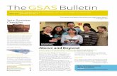 The GSAS Bulletin - WordPress.com · 6.05.2011  · your CV, general cover letter (later to be tailored to specifi c jobs), teaching statement, and research statement. line up the