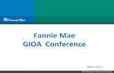 Fannie&Mae&& GIOA&Conference& · 2016-06-15 · Source: Fannie Mae 2013 Credit Supplement UnitedStates8.8%! AK 4.0% 0.2% HI 9.0% 0.8% *Source: Fannie Mae. Home price estimates are