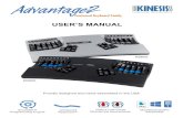 USER S MANUAL - Kinesisas tendinitis and carpal tunnel syndrome, or other repetitive strain disorders. • Exercise good judgement in placing reasonable limits on your keyboarding