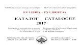 КАТАЛОГ CATALOGUE 2017 LIBRIS_Web.pdfКАТАЛОГ ЕХ LIBRIS 2017 CATALOGUE EX LIBRIS 2017 ... 6 НАГРАДА НА РЕГИОНАЛНА БИБЛИОТЕКА „ЛЮБЕН