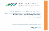 2017–2018 External Quality Review Technical Report for Health … · 2017-2018 External Quality Review Technical Report for Health First Colorado Page 1-1 State of Colorado CO2017-18_MCD_TechRpt_F1_1118