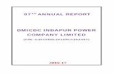 07TH ANNUAL REPORT DMICDC INDAPUR POWER ......07TH ANNUAL REPORT DMICDC INDAPUR POWER COMPANY LIMITED (CIN: U40109DL2010PLC202497) 2016-17 CONTENTS S. No. Particulars Page No. 1. DIRECTORS’
