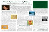 The Quail’s Quill Friday, Nov. 13 – Monday, Nov. 16 ... · Futuristic Violence and Fancy Suits by Da - vid Wong (Thomas Dunne $26.99). Get ready for a world in which anyone can