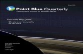 Winter 2016 Point Blue Quarterly · Our “pale blue dot”2 (cover photo) is an infinitesimal “point blue” in a truly vast cosmos. And we humans are the one species that can