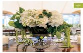 NAVY, CHARTREUSE AND CREAM · gorgeous white and green bouquets for the brides-maids that contrasted against their navy dresses. In the tent, weathered urns overflowing with lush