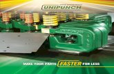 CATALOG AND PARTS BOOK - UniPunch Products · Unittool Replacement Tooling and Components 102-113 Upper Arm Kits 85 Vee Notching - A Series 50 Vee Notching - B Series 65 Wrenches