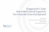 Engaging the C-Suite: How to Build Internal Support for ... · •Reinforce and support employee engagement. Assessing Engagement of your C-Suite ... Paris climate accord in 2016.