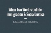When Two Worlds Collide: Immigration & Social Justice · 1. To articulate how a social justice lens may impact your work in immigration advising. 2. To collaborate with colleagues