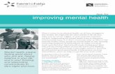 Tips for Improving Mental Health - here to help tips for improving mental health info sheets 2013 When