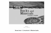 Author - Teacher Created Materials · Teacher Created Materials #12369 (i4509)—Rocks and Minerals Teacher’s Guide