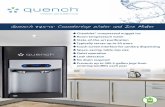 Quench 975-15: Countertop Water and Ice Maker · A sleek, space-saving combination filtered water and ice machine with up to 15 pounds of Chewblet® nugget ice storage. The 975-15