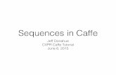 Sequences in Caffetutorial.caffe.berkeleyvision.org/caffe-cvpr15-sequences.pdf · Sequence Learning • Instances of the form x =  • Variable sequence