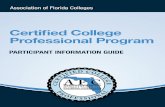 What is the Certified College Professional Fact Sheet Revised 2017.pdf · What is the Certified College Professional Program? The Certified College Professional (CCP) Program certificate