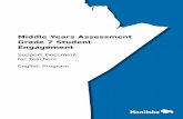Grade 7 Student Engagement - Province of Manitoba · 2018-05-14 · 8 Middle Years Assessment: Grade 7 Student Engagement Teachers further support students by helping them to revise