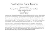 Fast Mode Data Tutorial - welcome | CIREScires.colorado.edu/.../ToFAMSResources/.../FastModeDataTutorial.pdf · Fast Mode Data Tutorial Squirrel 1.50E Sample Data is V-mode run in
