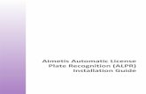 Aimetis Automatic License Plate Recognition Installation ...cdn.aimetis.com/public/Library/Aimetis Symphony... · Aimetis Automatic License Plate Recognition Installation Guide 1