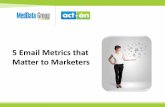5 Email Metrics that Matter to Marketers 5 Email Metrics that Matter to Marketers . Table of Contents