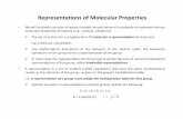 Representations of Molecular Propertiesalpha.chem.umb.edu/chemistry/ch612/documents/Group... · 2020-04-09 · Representations of Molecular Properties • We will routinely use sets
