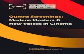 Qumra Screenings: Modern Masters & New Voices in Cinema · Cristian Mungiu, Abderrahmane Sissako and Danis Tanović. All films exhibited at Qumra are presented in their original,