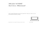 Model 8500C Service ManualModel 8500C Service Manual The circuit schematics herein provided for reference only are not necessarily the latest version. Specifications are subject to