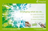 Changing what we do… - Jisc community · HYDRA electronic documentation internal & external LARDR legacy data 14+ years of pathology data –mostly structured 6-8 years of clinical