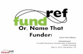 Or, Name That Funder! - CENDI Home Page · 2017-11-16 · CrossRef has 2000 Library Affiliates • Library Affiliates do substantial volume of querying at CrossRef • Link Resolvers