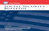 Social Security Bulletin, Vol. 75, No. 4, 2015 · Social Security Bulletin. Social Security. Vol. 75, No. 4, 2015 IN THIS ISSUE: ` When Impairments Cause a Change in Occupation `