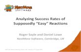 Analyzing Success Rates of - Chemical Information BULLETINbulletin.acscinf.org/PDFs/250nm/2015-fall_CINF51.pdf · eNotebook v9, v11 or v13 or Symyx ELN v5.x or v6.x Oracle Server