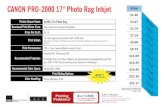 CANON PRO-2000 Photo Rag Inkjet - Sitessites.saic.edu/printing/wp-content/uploads/sites/72/2018/...Printer Queue Name: Co204 17in Photo Rag Download Print Driver From: Price Per Sq