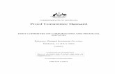 COMMONWEALTH OF AUSTRALIA Proof Committee Hansard · COMMONWEALTH OF AUSTRALIA Proof Committee Hansard JOINT COMMITTEE ON CORPORATIONS AND FINANCIAL SERVICES Reference: Managed Investments
