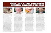NAgT, gSA & CuR EduCATION dIVISION AWARdS fOR 2013...ence III. As an active member of the Science Department, Mary has worked on curricu-lum review and stan-dards alignment proj-ects