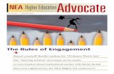 NEA Higher EducationAdvocate · 2020-05-22 · NEA Higher EducationAdvocate VOL. 35, NO. 1 JANUARY 2017 The Rules of Engagement + Report yourself! Render useless the “Professor