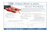 Dual Probe Front Flyer copy - GigaTest Labs · Dual Probes GTL Microwave Probes were developed to provide superior electrical perfomance and unparalleled durability when used for