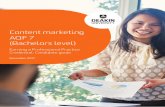 Content marketing AQF 7 (Bachelors level) · Content marketing AQF 7 (Bachelors level) Earning a Professional Practice Credential: Candidate guide November 2017
