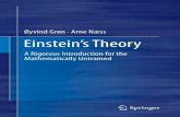 Einstein's Theory: A Rigorous Introduction for the Mathematically …dl.booktolearn.com/ebooks2/science/physics/9781461407058... · 2019-06-24 · introduction designed to meet the