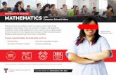 BACHELOR OF SCIENCE MATHEMATICS with Computer Science … · BACHELOR OF SCIENCE MATHEMATICS with Computer Science minor Mathematicians are problem-solvers by nature, which makes