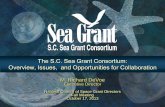 The S.C. Sea Grant Consortium: Overview, Issues, and … · 2013-11-13 · South Carolina Sea Grant Consortium “Coastal Science Serving South Carolina” M. Richard DeVoe Executive