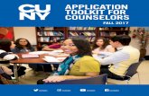 APPLICATION TOOLKIT FOR COUNSELORS · 3 Purpose of this Guide The Application Toolkit guide is a resource to help counselors at high schools and community-based organizations to navigate